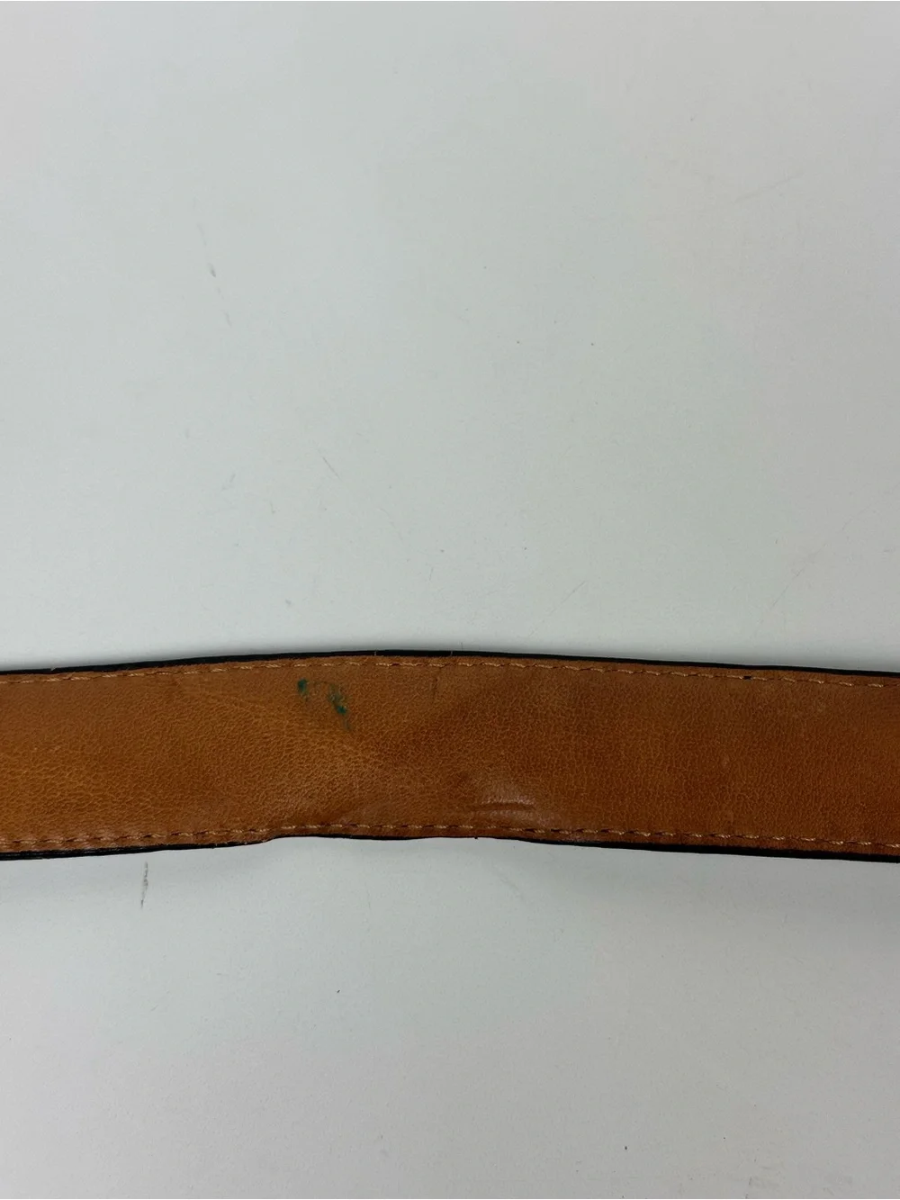 Vintage Coach Black Leather Belt with Gold-Tone Buckle
